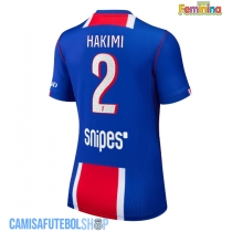 Camisa de time de futebol Paris Saint-Germain Achraf Hakimi #2 Replicas 1º Equipamento Feminina 2026-27 Manga Curta